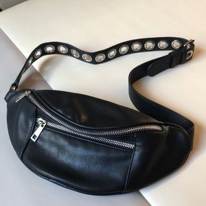 Bershka black cross chest bag